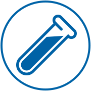 test tube of blood icon